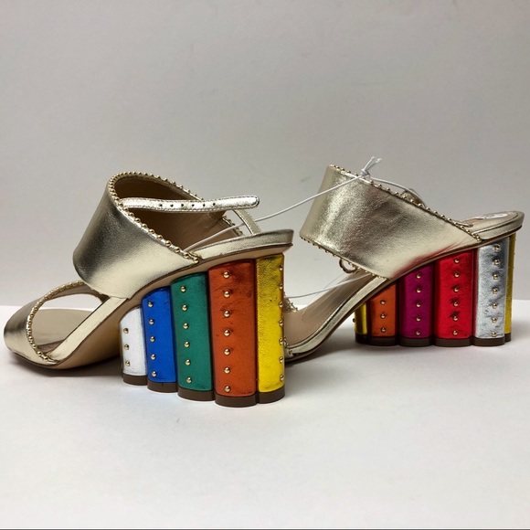 Salvatore Ferragamo Shoes - Salvatore Ferragamo Block Heel Studded Sandals